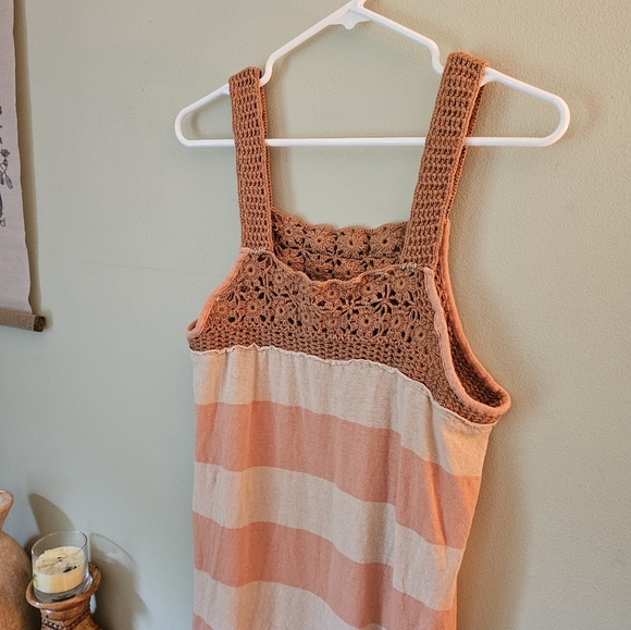 Free People We the Free Sayulita Combo Striped Boho Crochet Cottagecore … - Picture 6 of 15